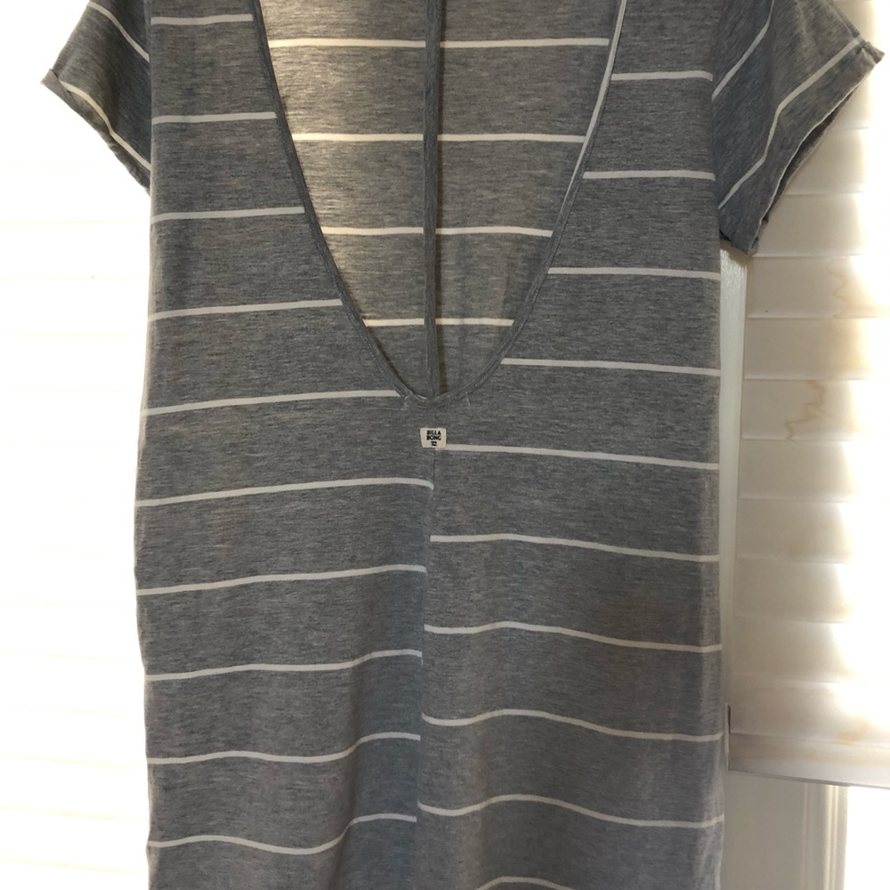 Gray and white dress/cover up